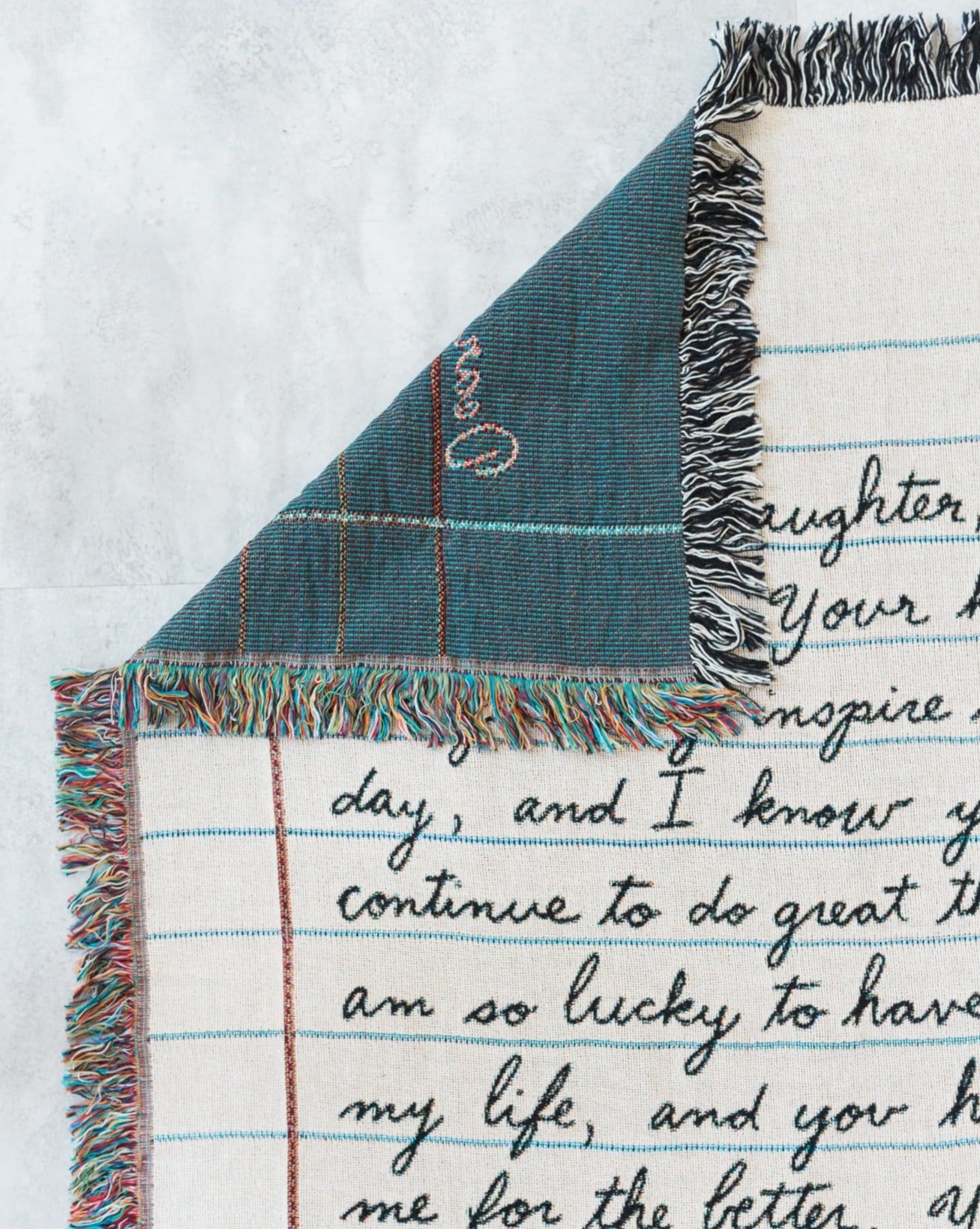 Love Letter Blanket: Handwriting