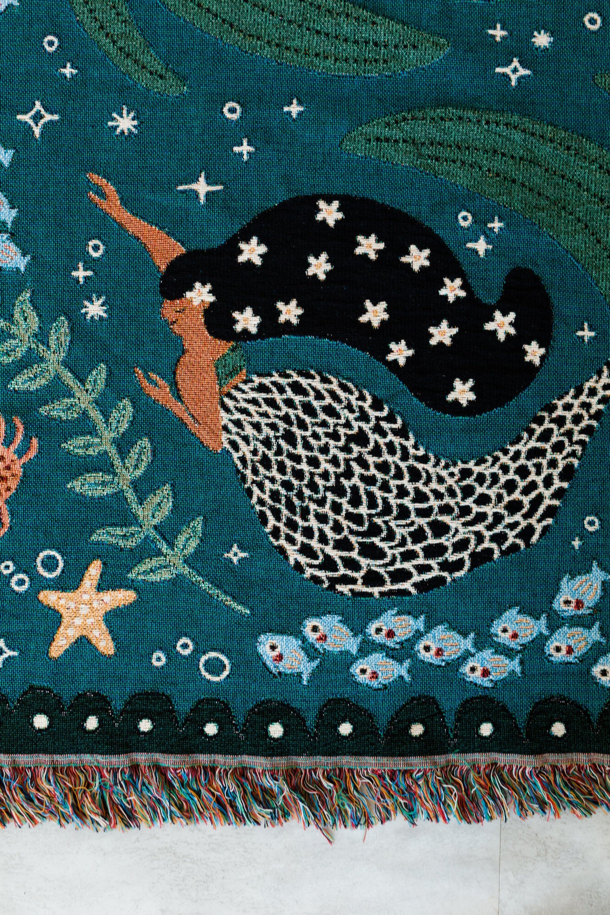 Mermaids Throw Blanket– Frankie Print Co