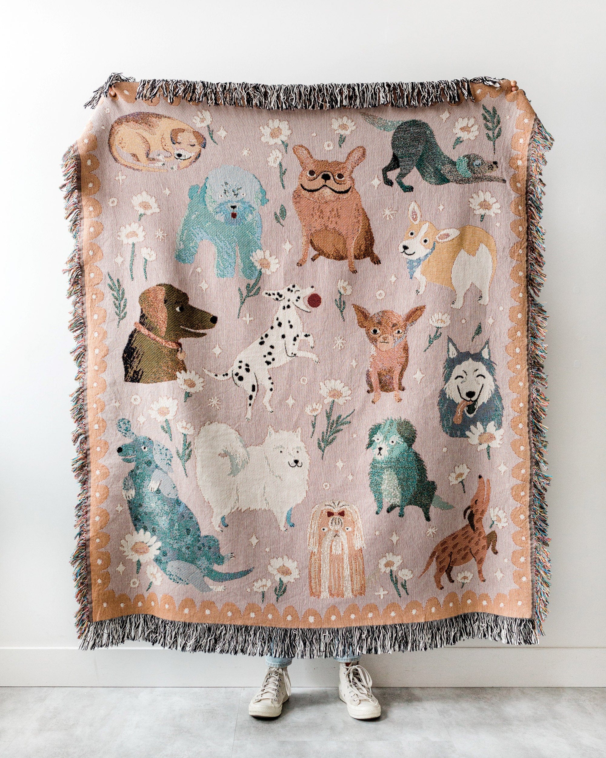 Dogs Throw Blanket