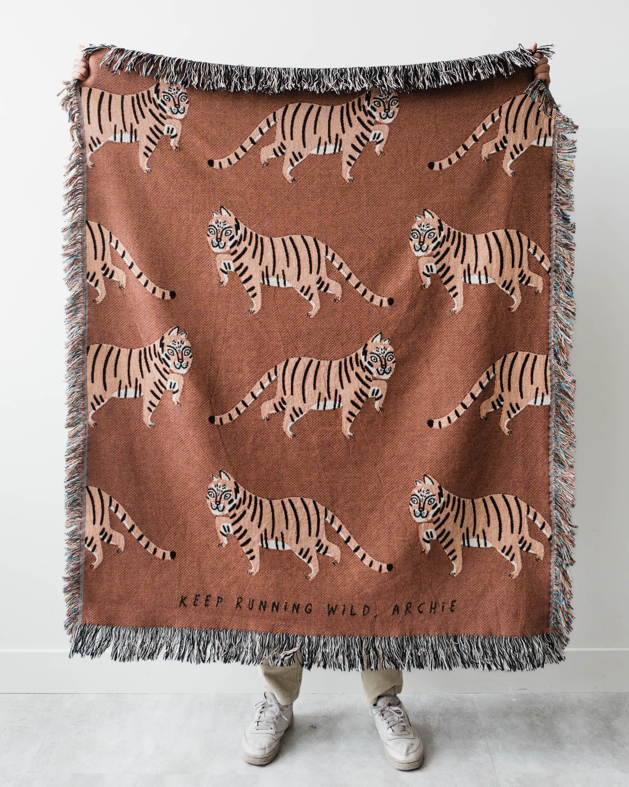 Tiger Throw Blanket (Brown)