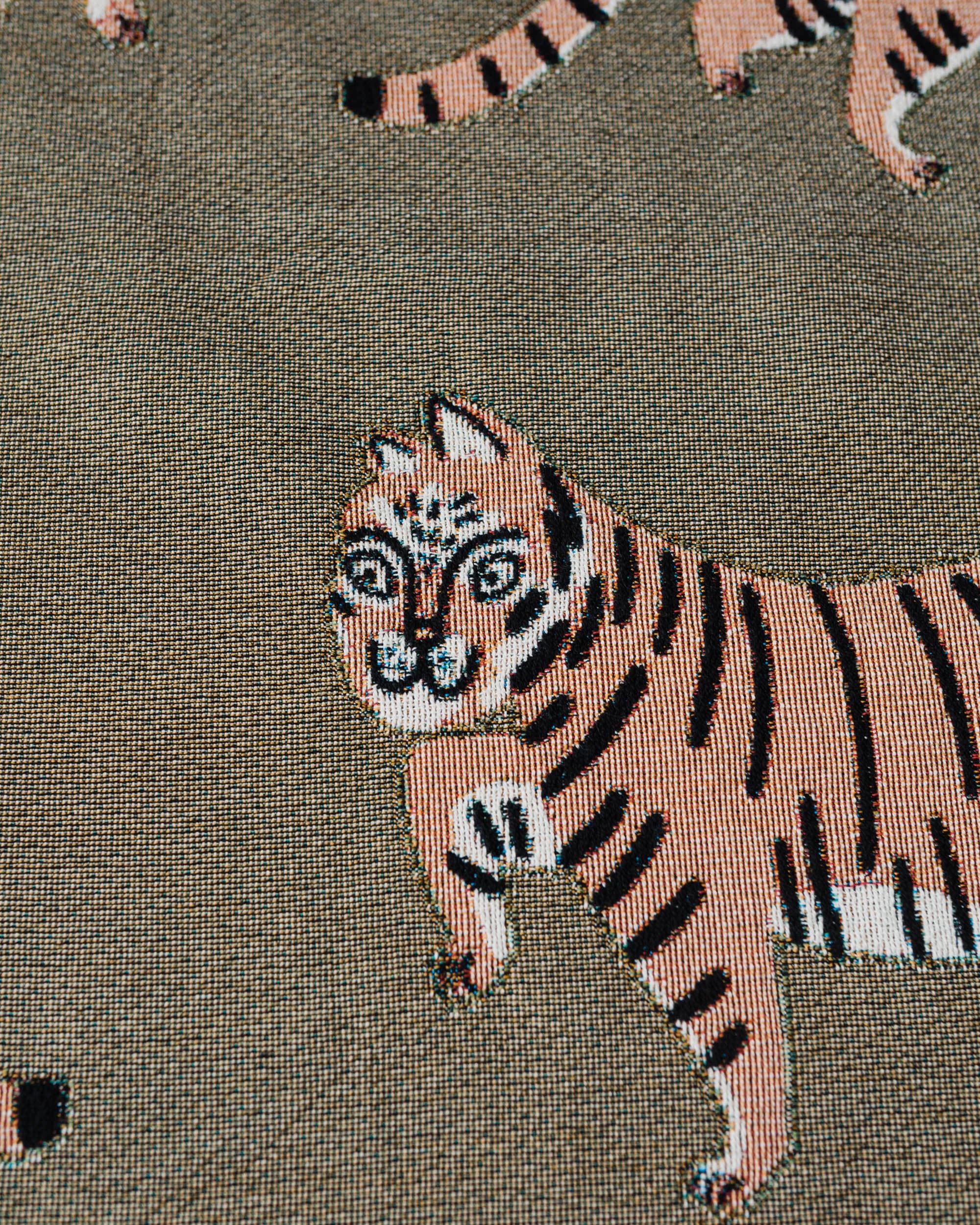 Tiger Throw Blanket (Green)