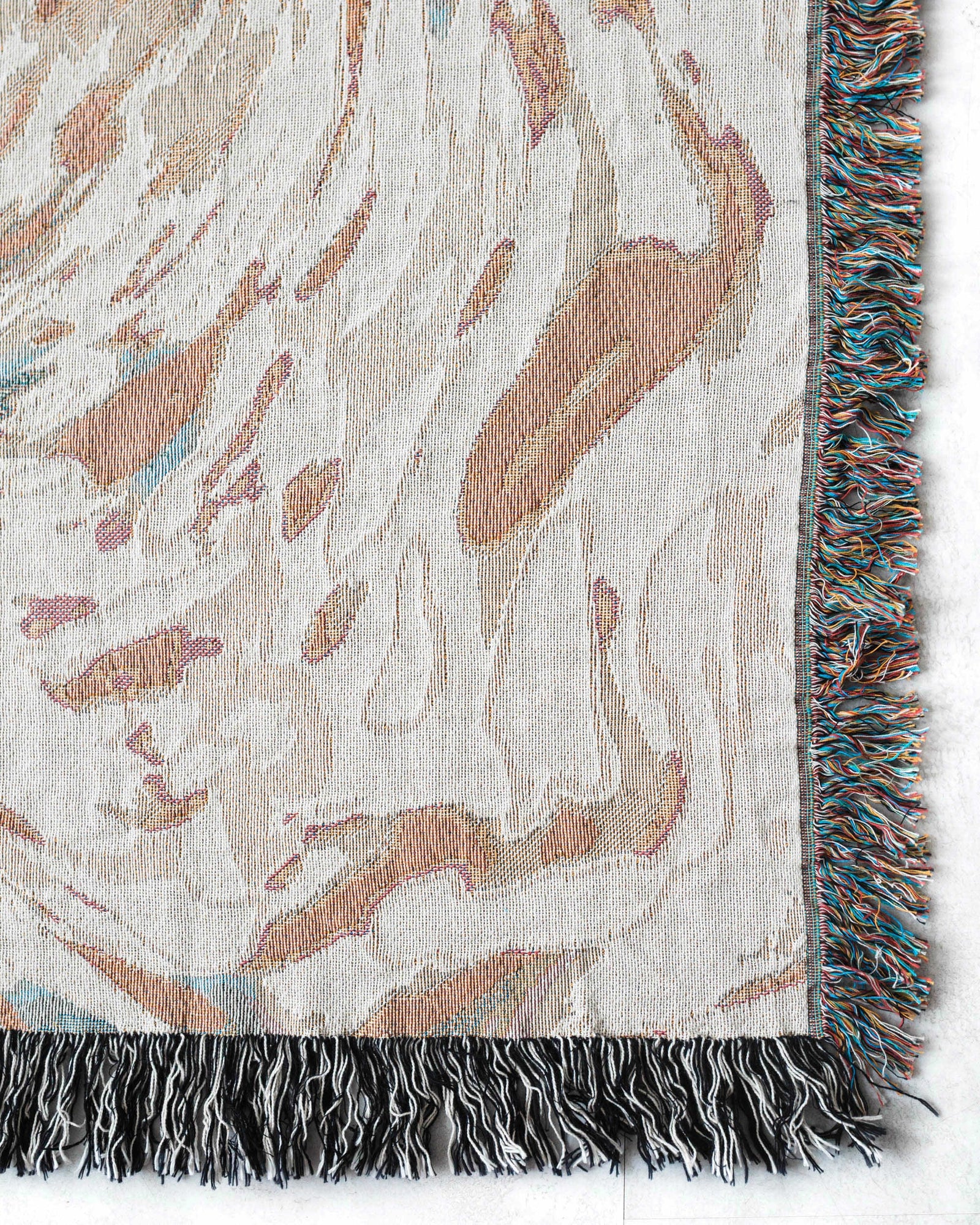 Marble Throw Blanket (Beige) - Frankie Print Co