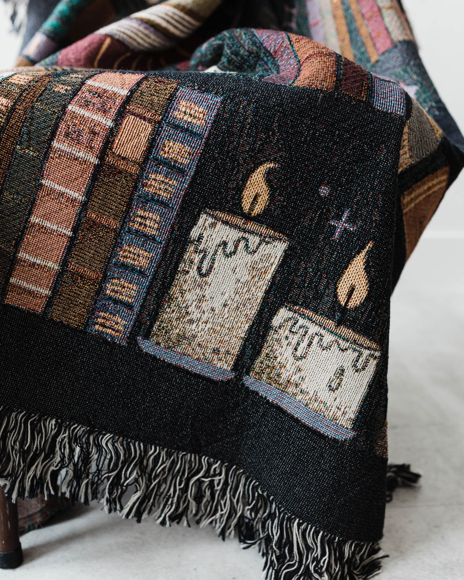 Witch's Bookshelf Blanket