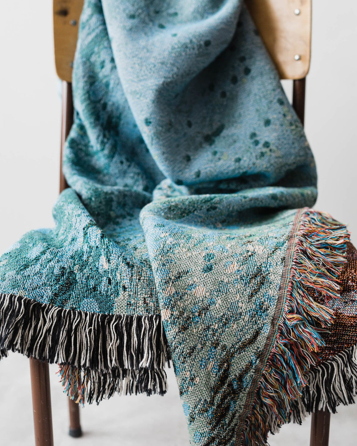Marble Throw Blanket (Blue) - Frankie Print Co
