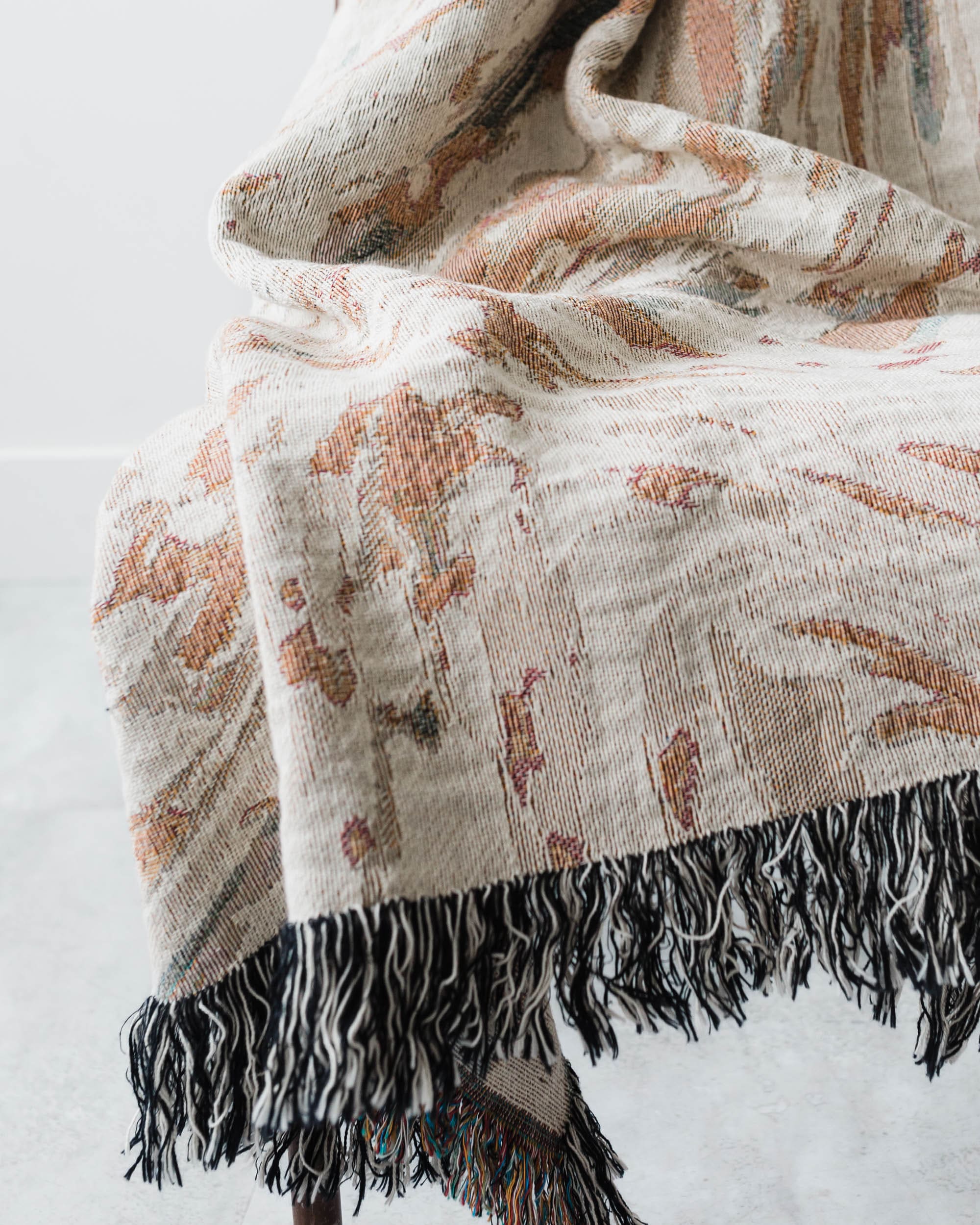 Marble Throw Blanket (Beige)