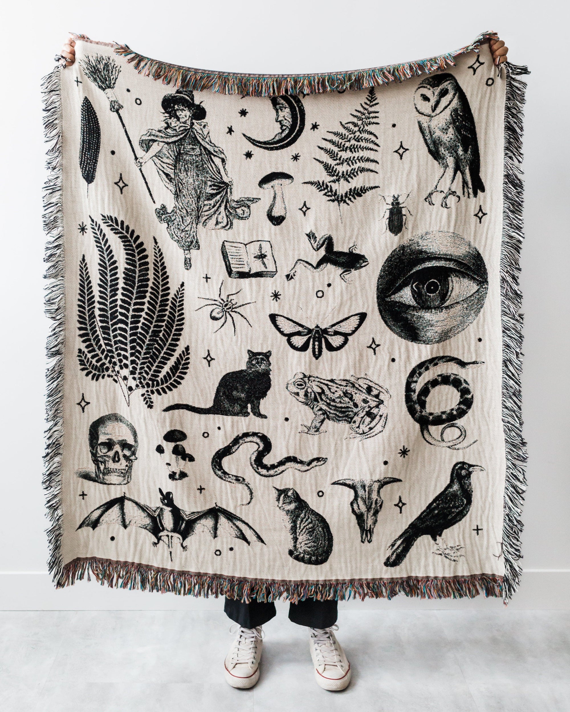 Witchy Things Blanket - White