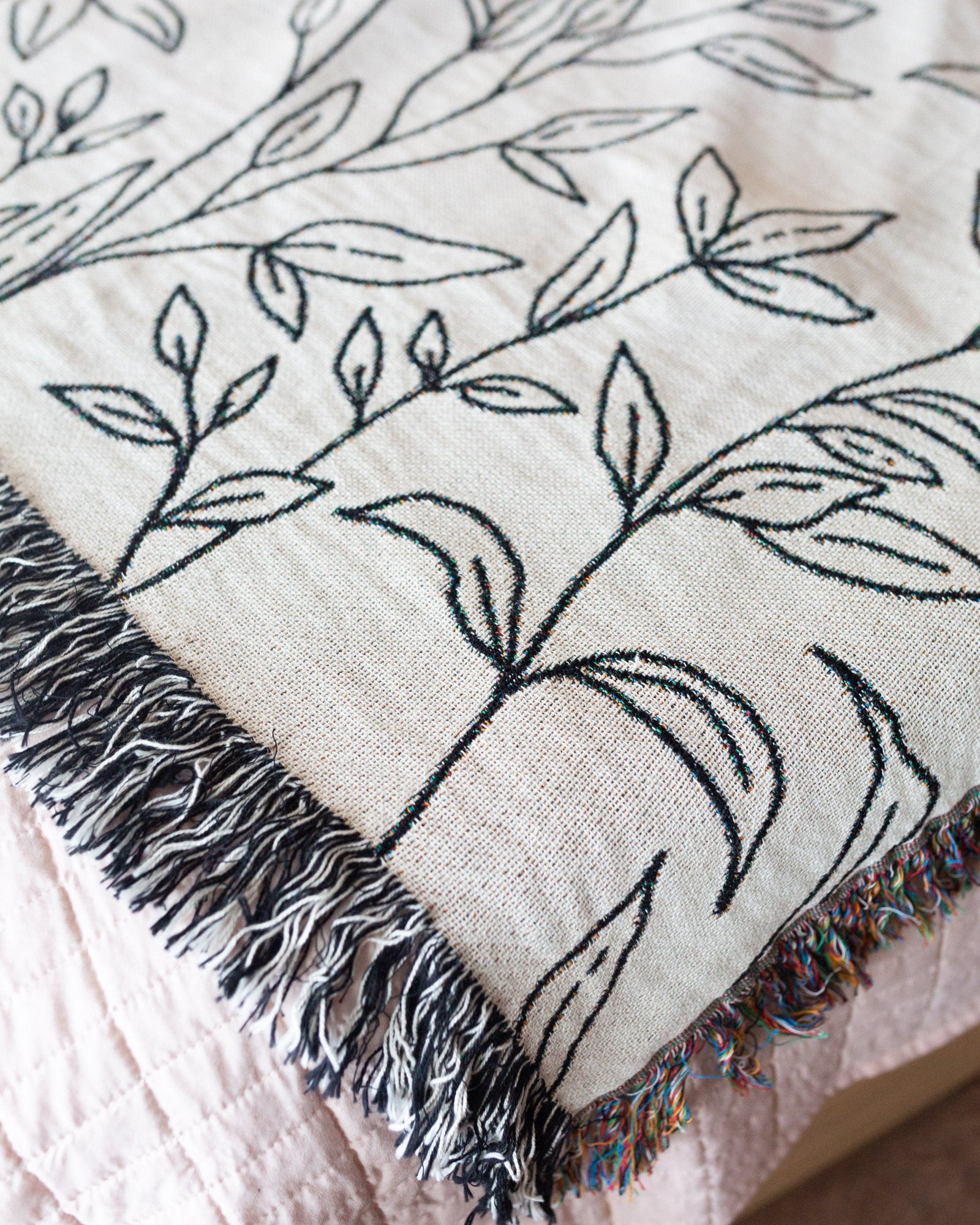 Floral Custom Message Blanket