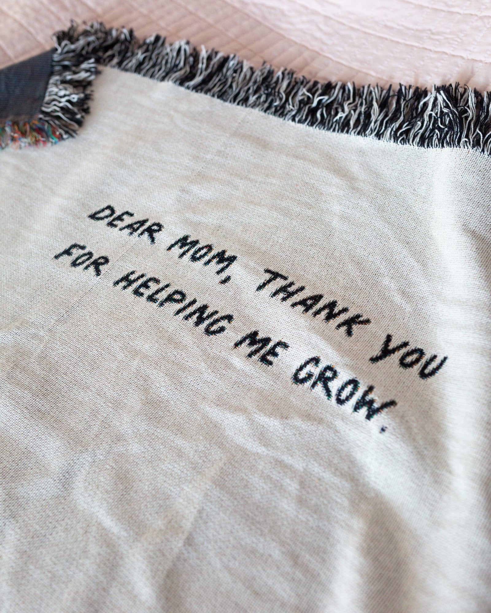 Floral Custom Message Blanket
