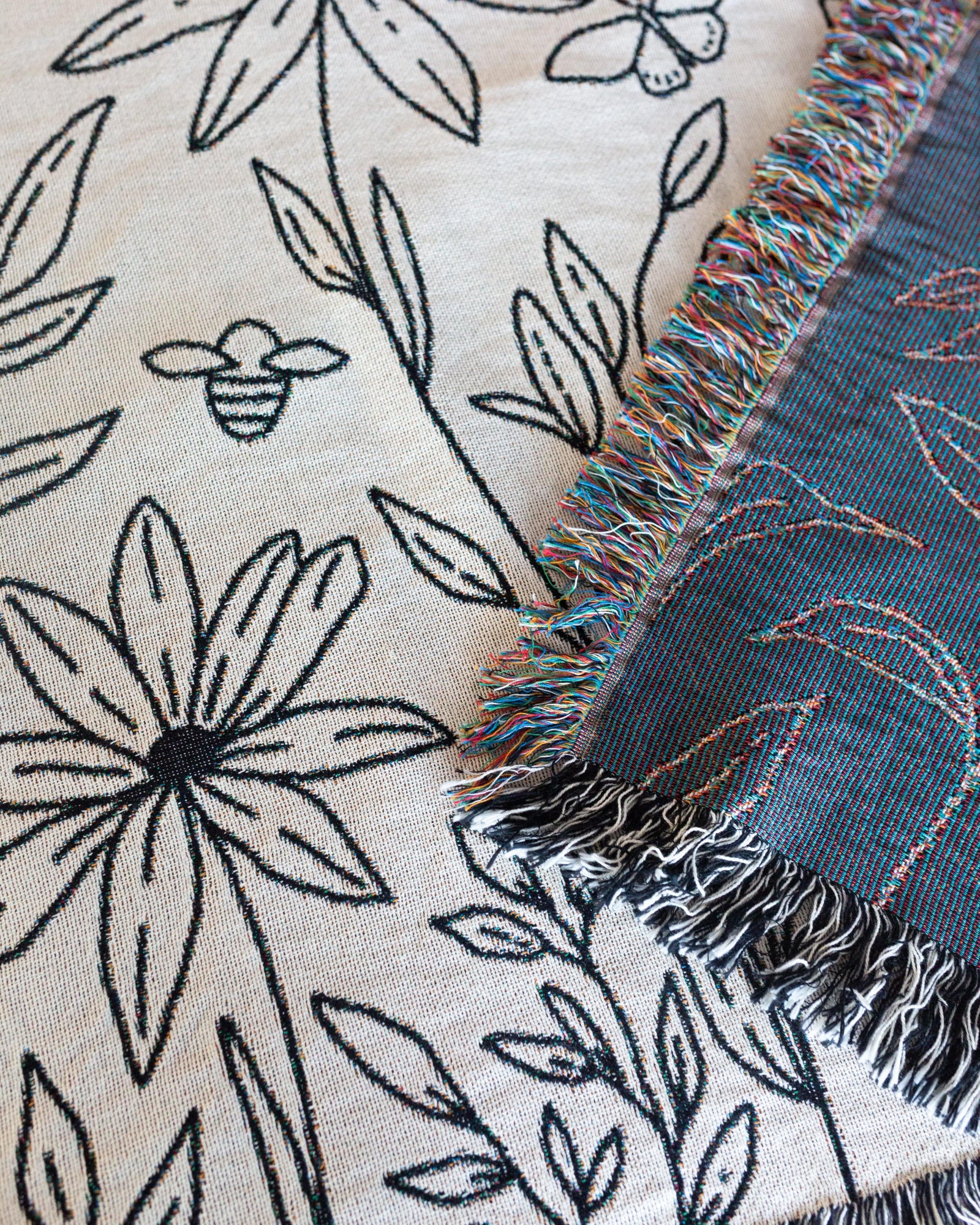Floral Custom Message Blanket