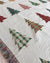 Plaid Trees Christmas Blanket