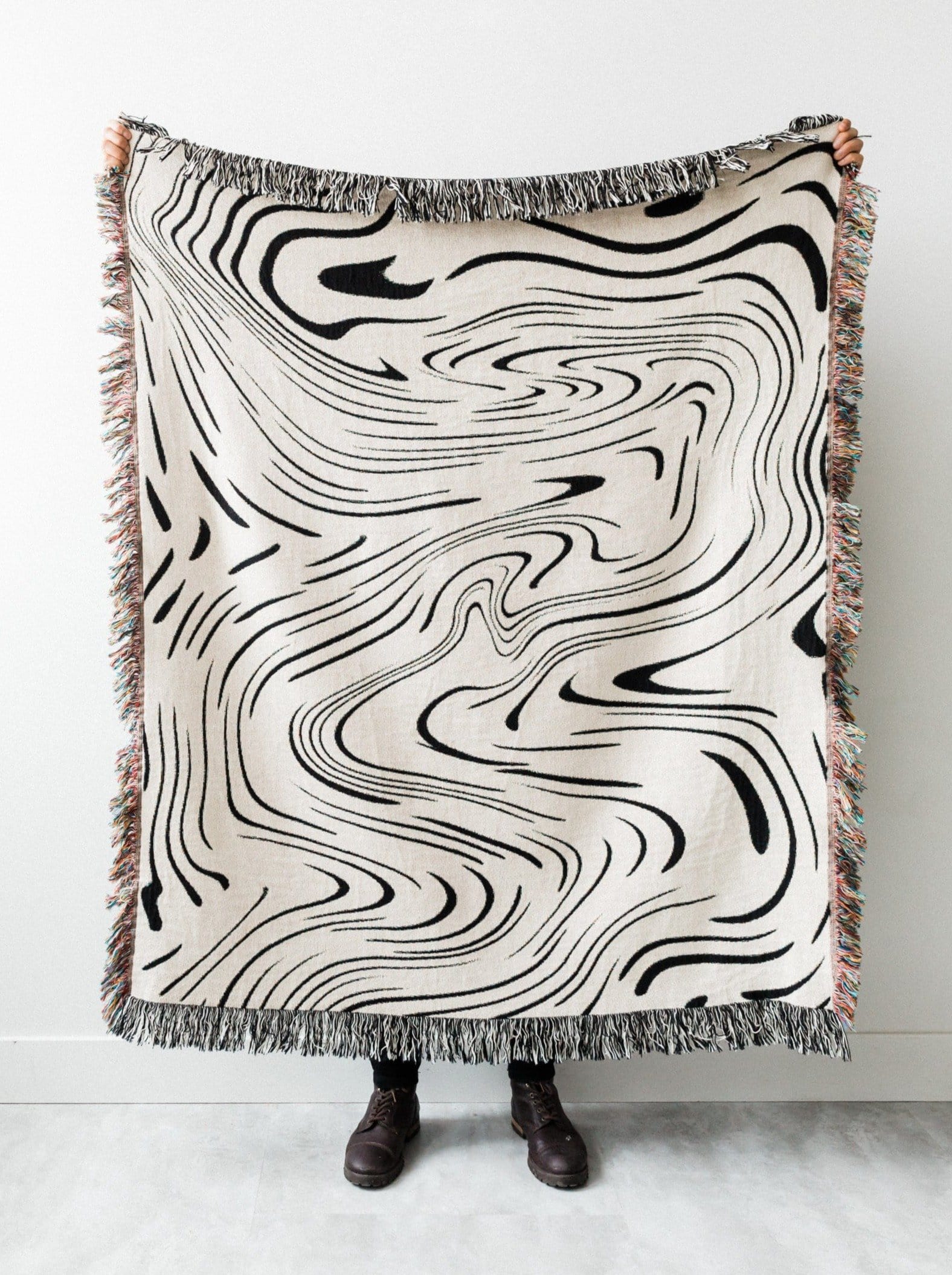 Marble Woven Throw Blanket