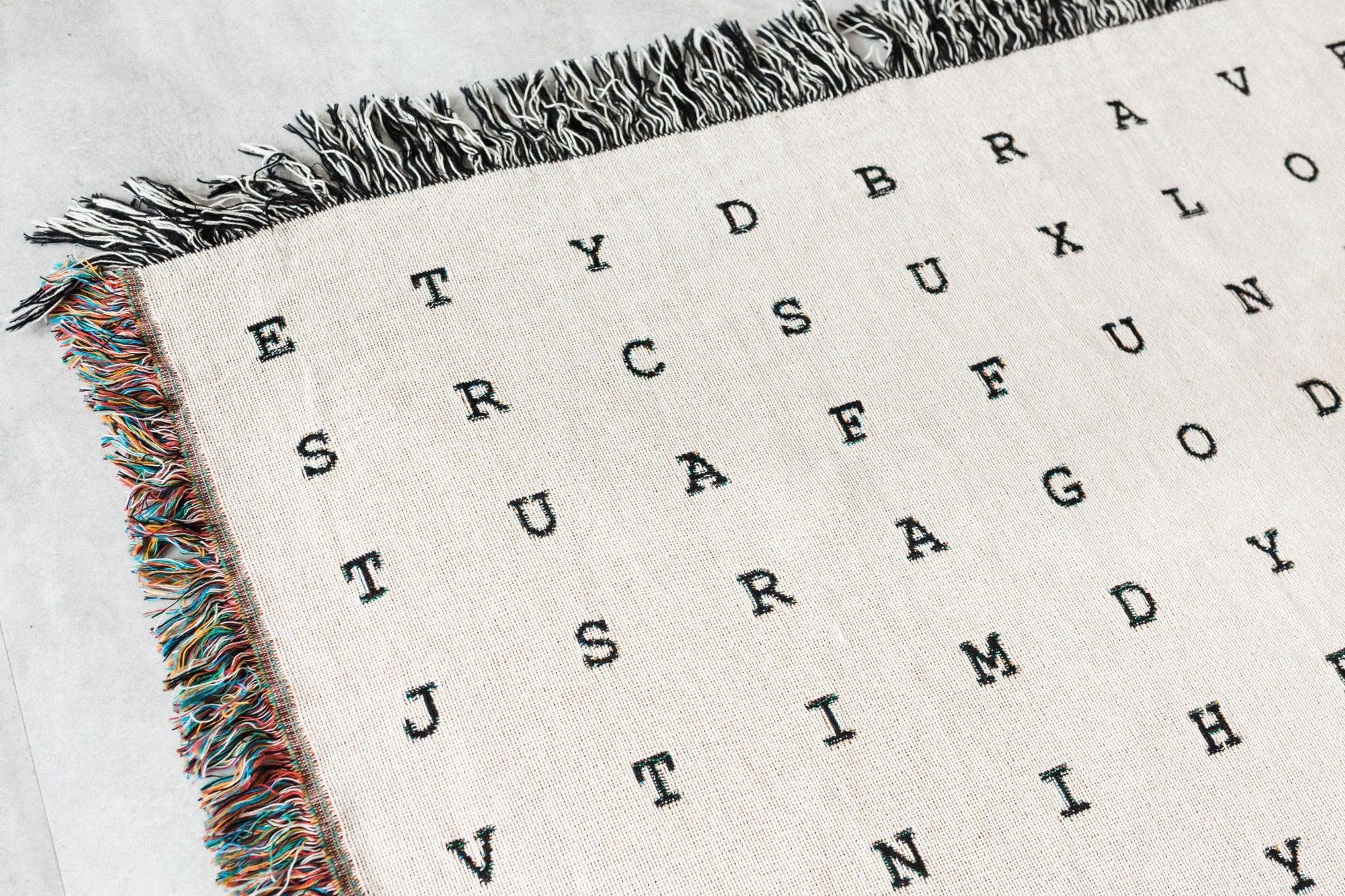Word Search Throw Blanket
