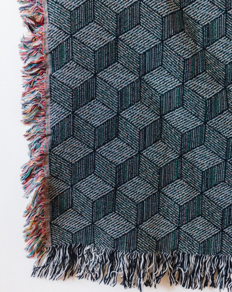 Geometric Woven Throw Blanket