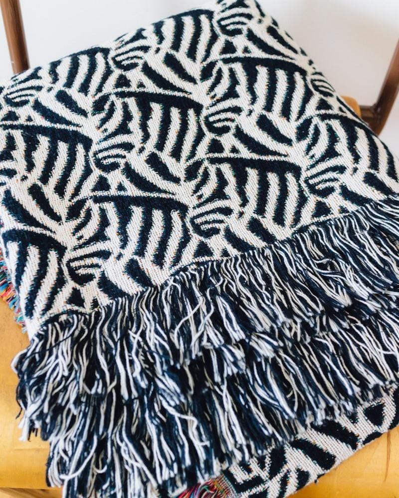 Zebra Woven Throw Blanket