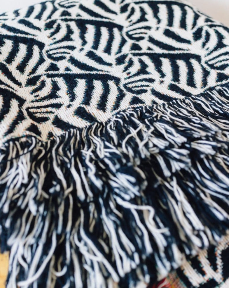 Zebra Woven Throw Blanket