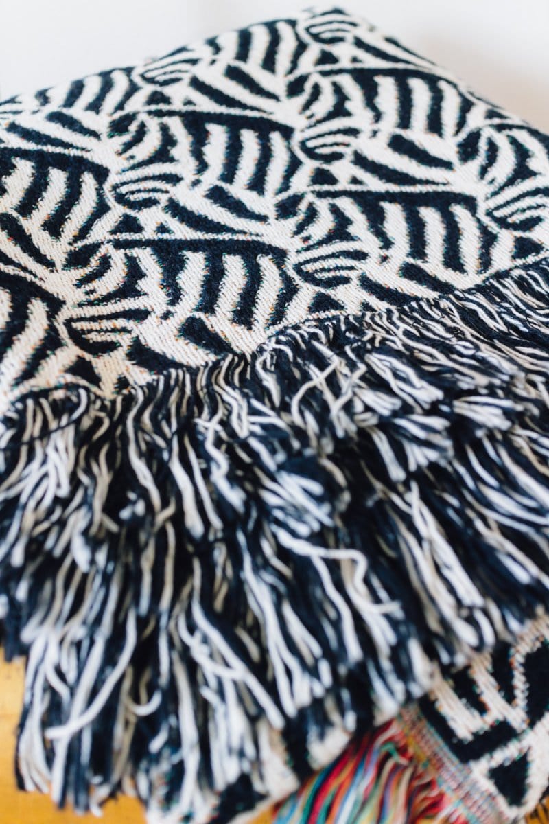 Zebra Woven Throw Blanket