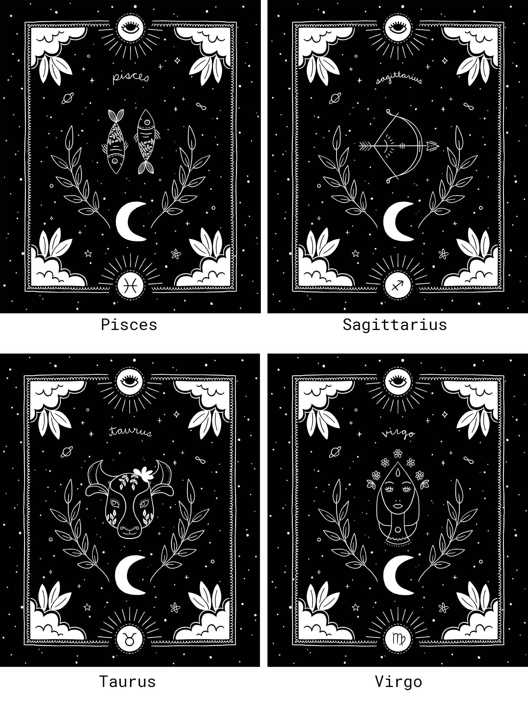 HOORZ Scorpio Zodiac Throw Blanket - 60x80 Inch Astrology Gift For Women, Soft Fleece