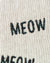 Cat Throw Blanket - "MEOW" Black and White Throws for Cat Room Decor, Dorm Blankets, Funny Blanket, etc.