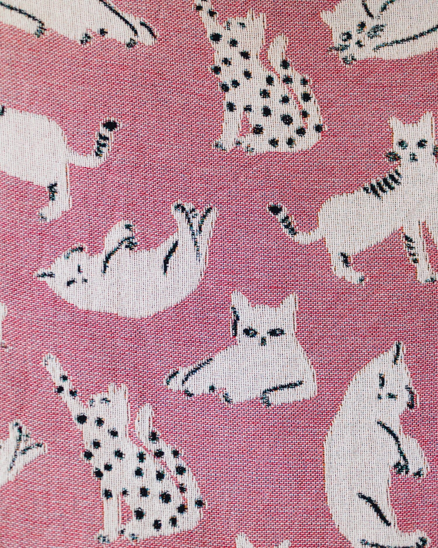 Pink Cats Throw Blanket