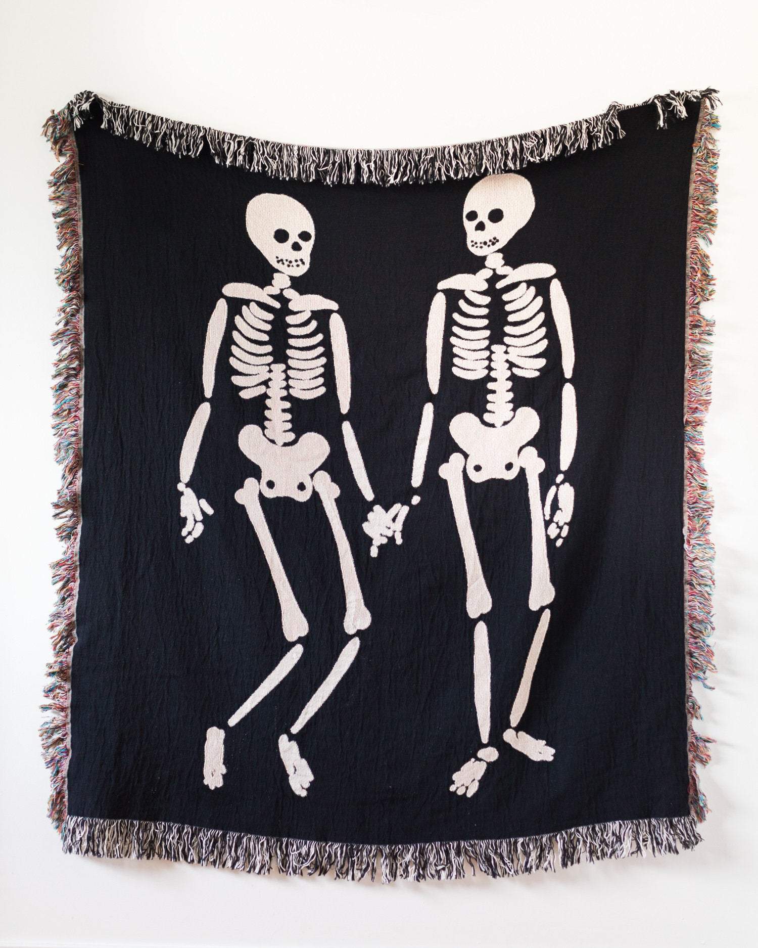 Skeleton Love Throw Blanket
