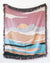 Pink Landscape Throw Blanket