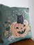 Pumpkin and Black Cat Pillow