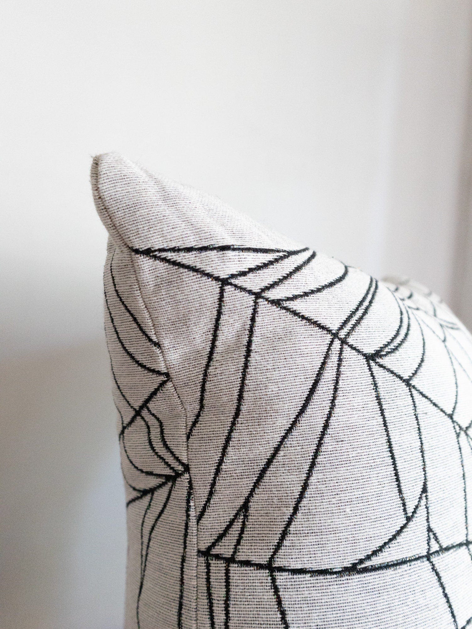Halloween Pillow: White Spiderweb