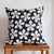 Flower Pillow: Black and White