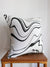 Marble Pillow: Black and White