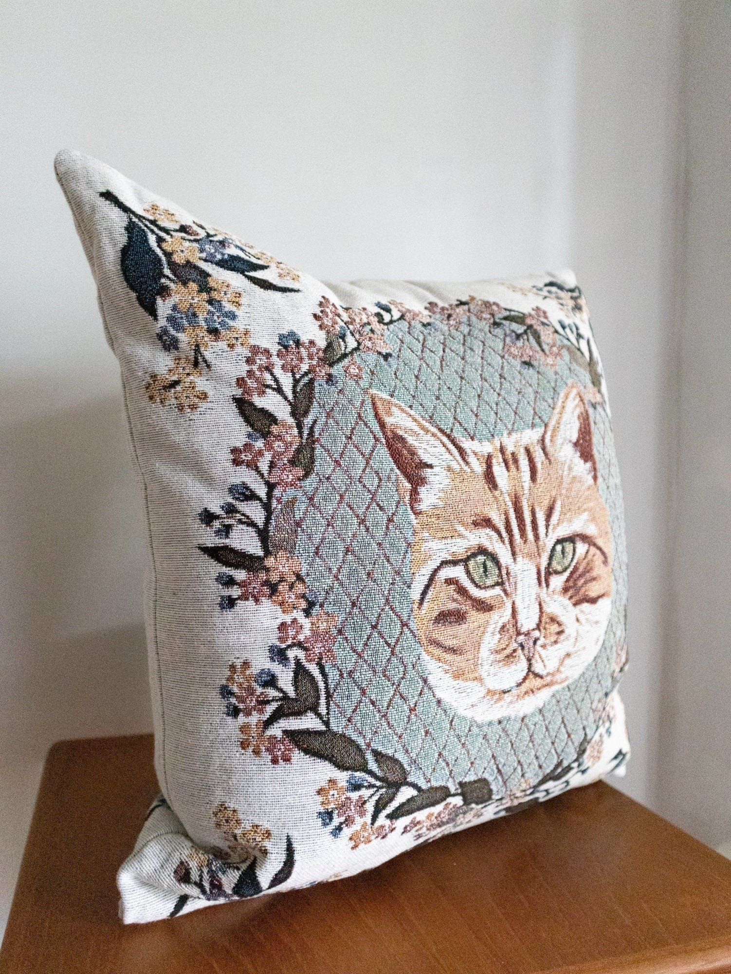 Orange Tabby Cat Pillow