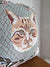 Orange Tabby Cat Pillow