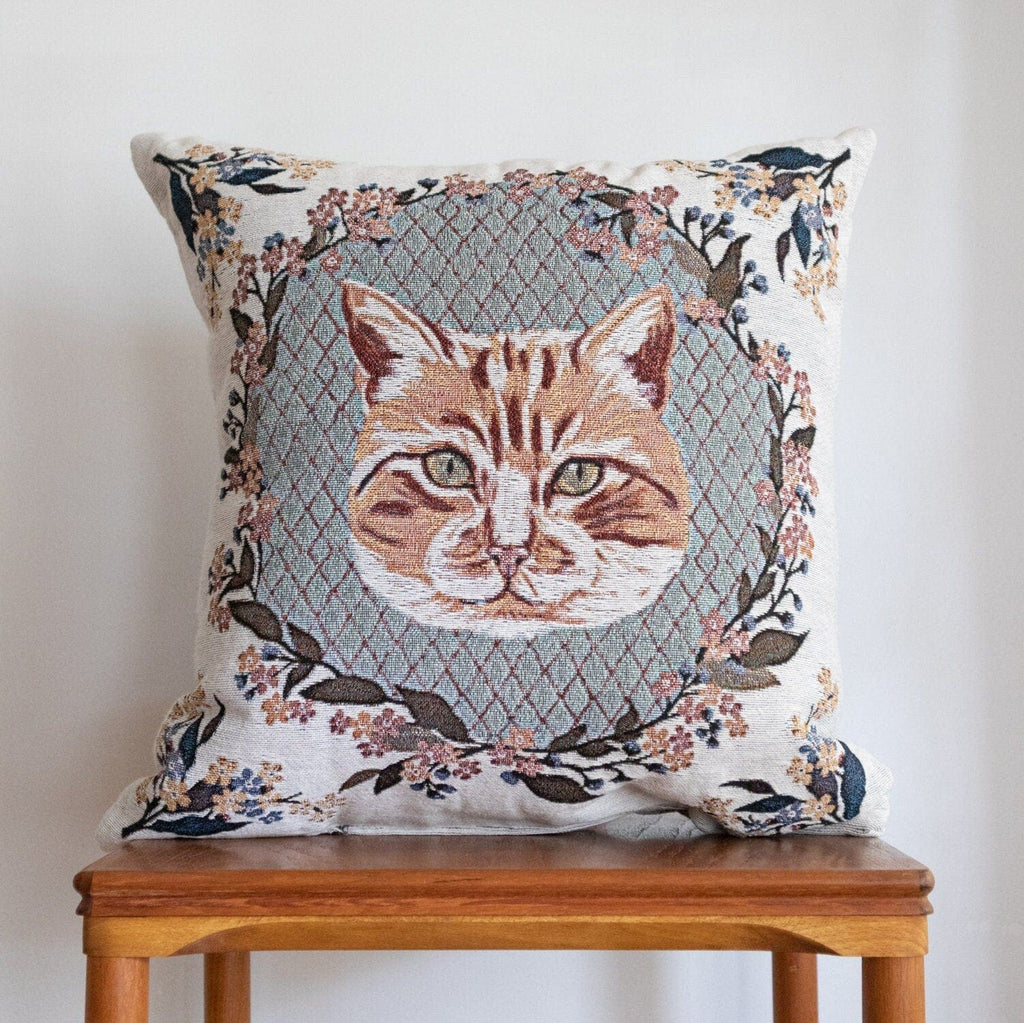 Orange cat pillow sale