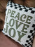 Christmas Pillow: Peace Love Joy