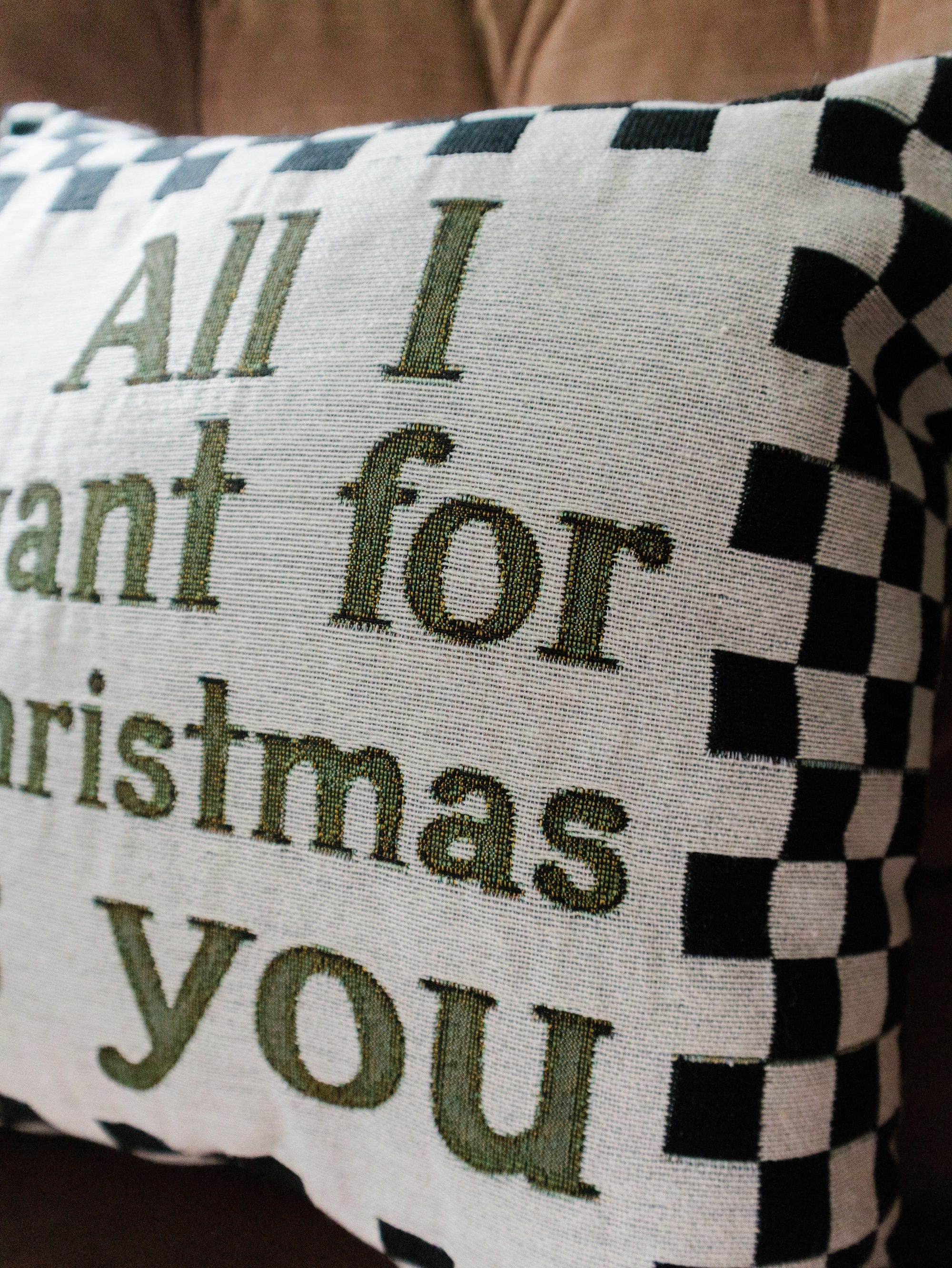 Christmas Pillow: All I Want is You
