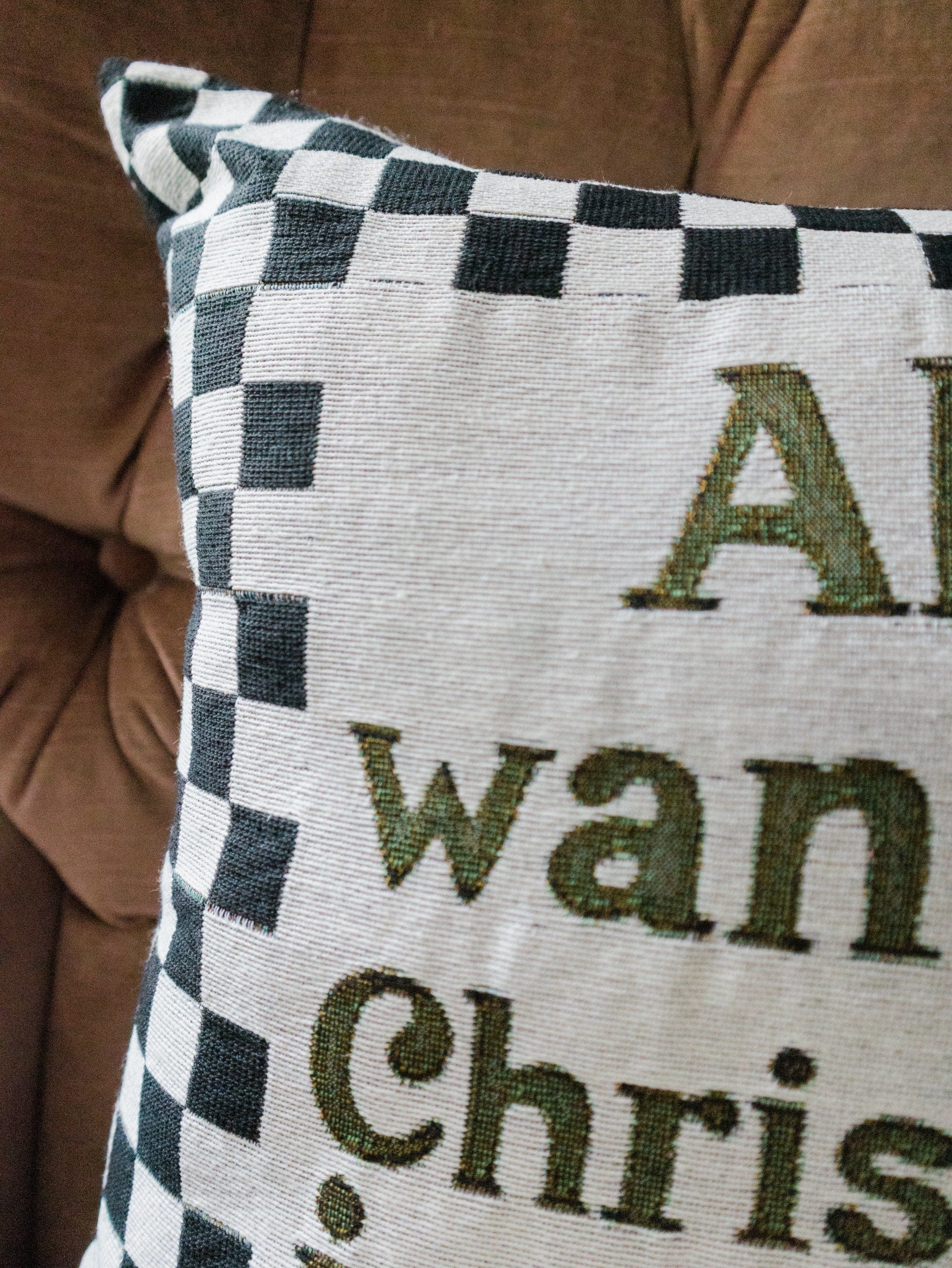 Christmas Pillow: All I Want is You