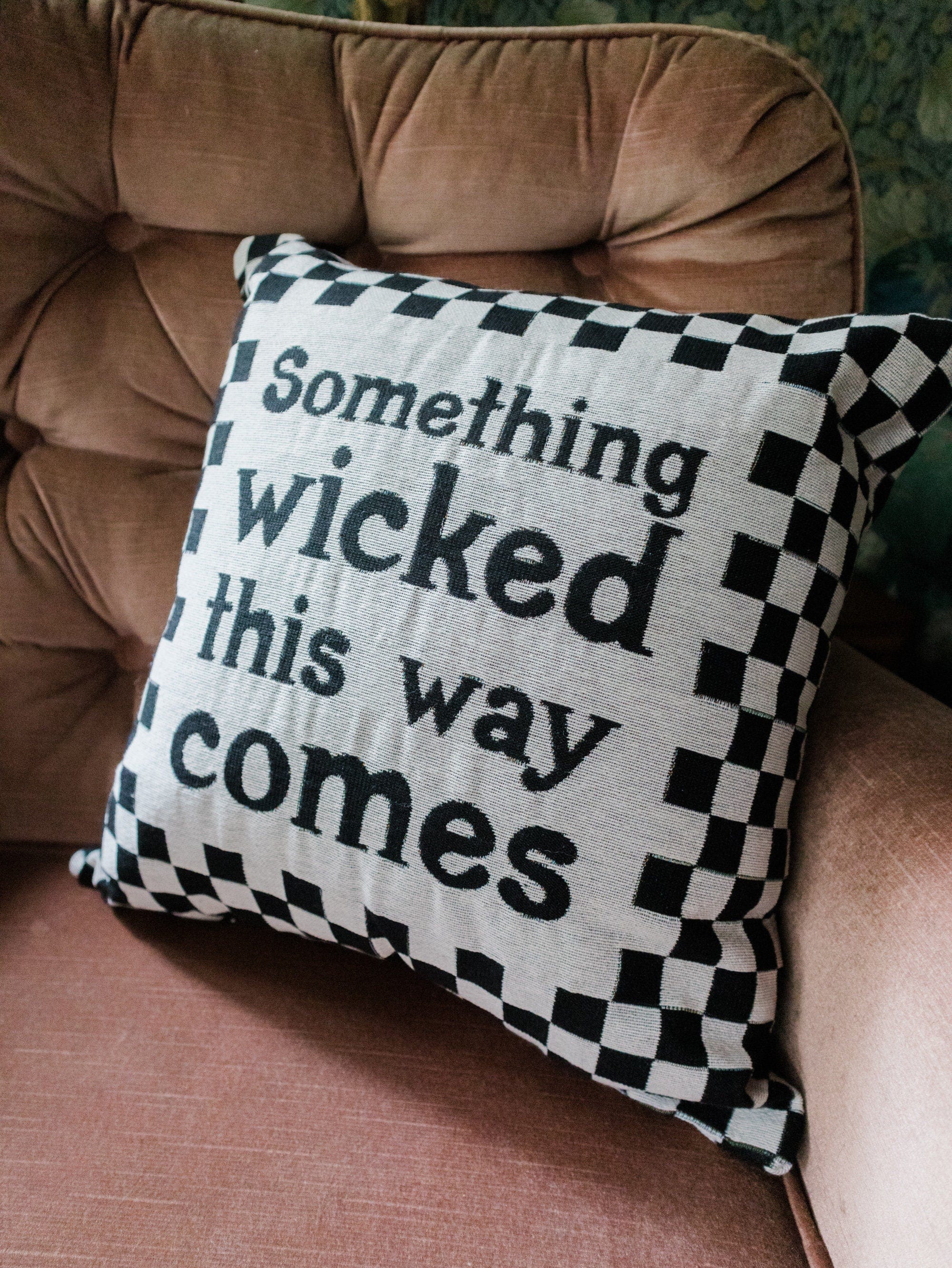 Halloween Pillow: Something Wicked