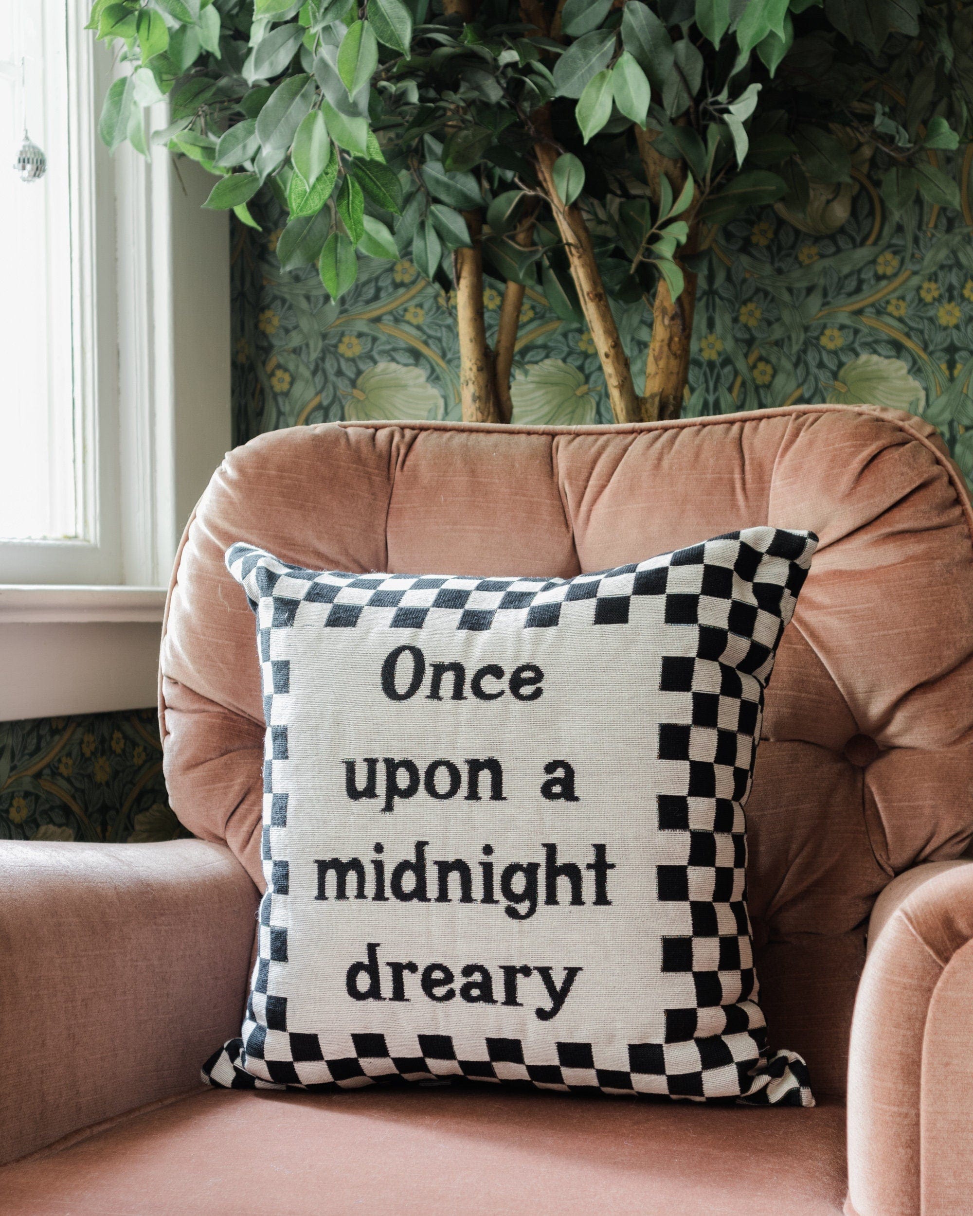 Halloween Pillow: Once Upon A Midnight Dreary