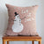 Pink Christmas Pillow: Let It Snow