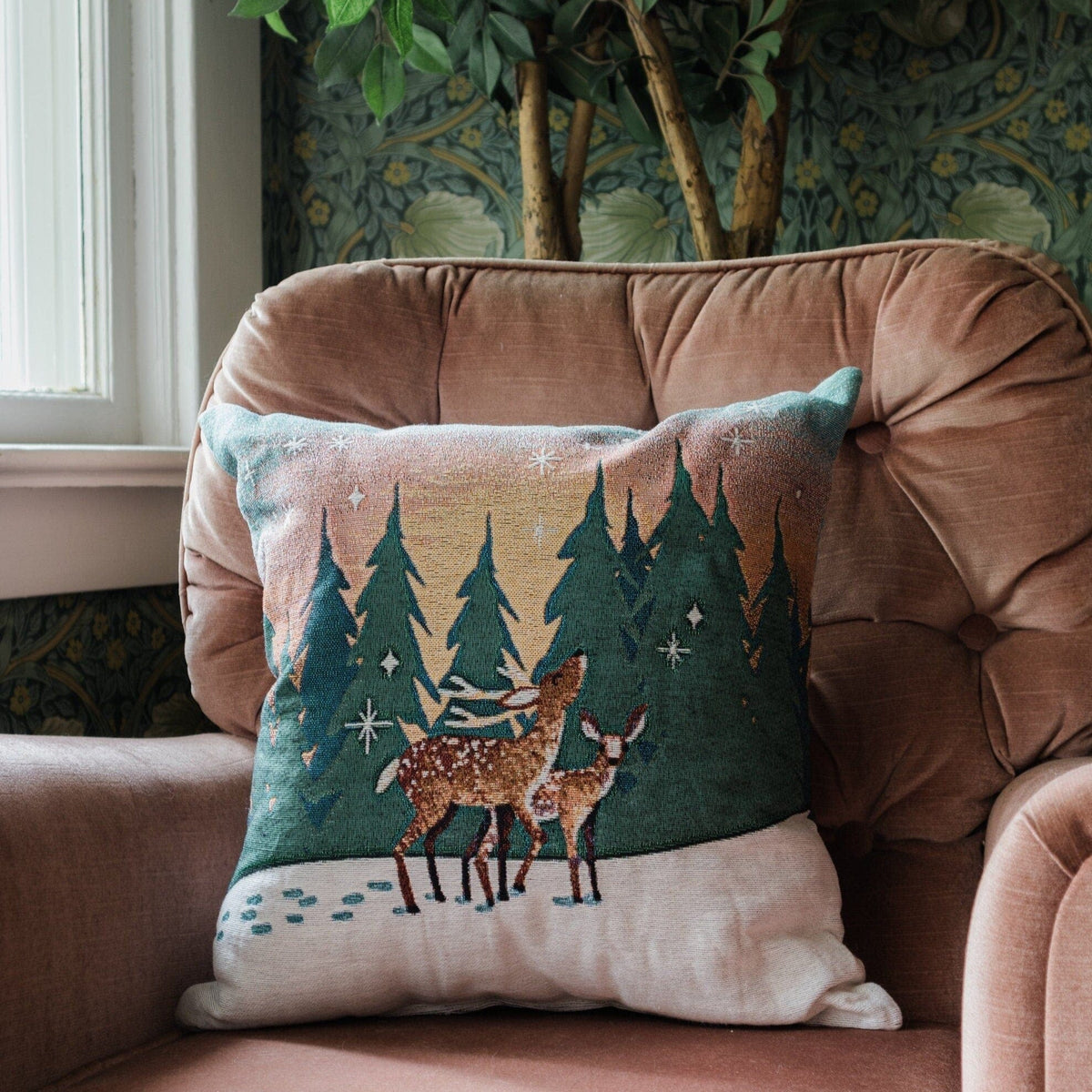 Winter Woodland Pillow