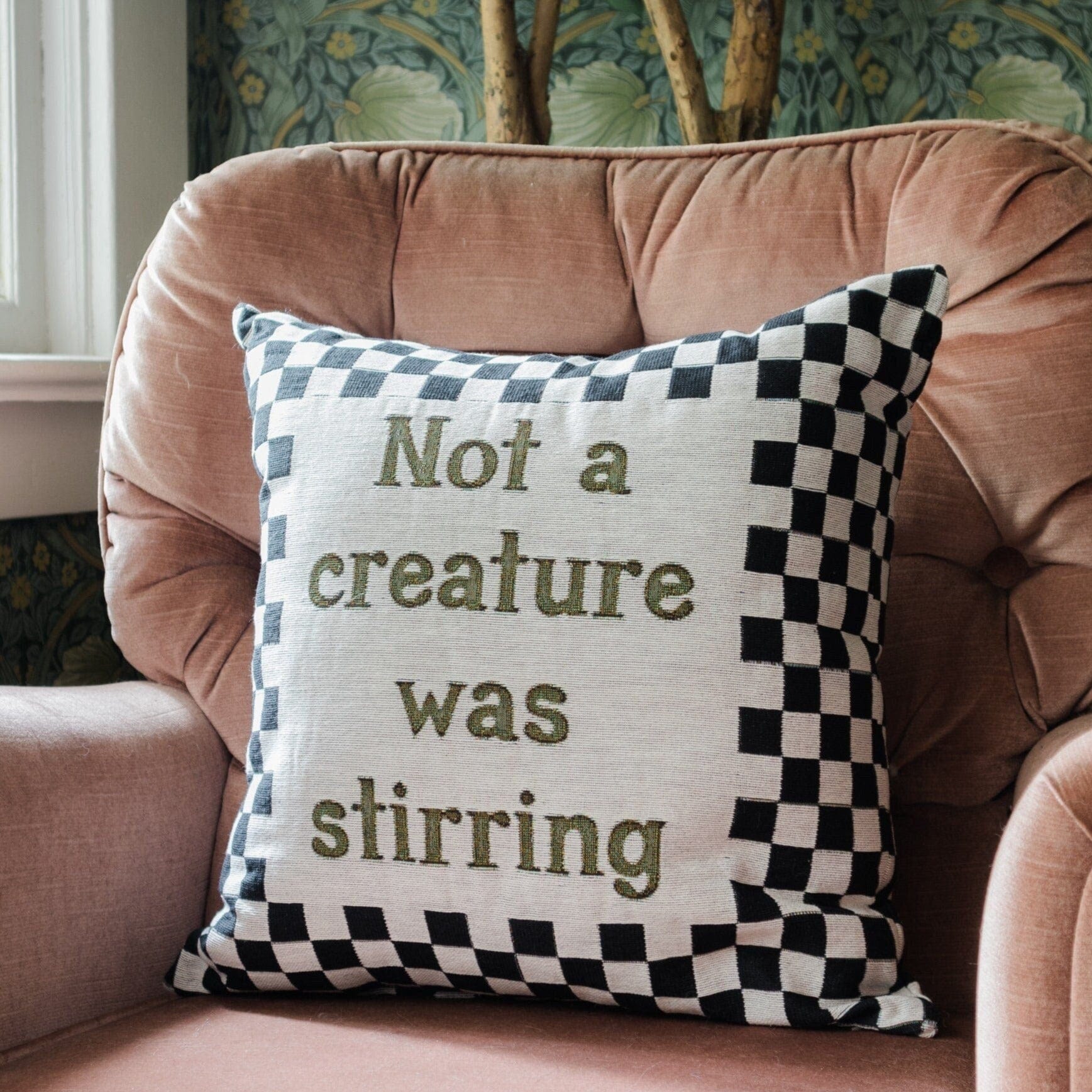 Christmas Pillow: Not a Creature Was Stirring